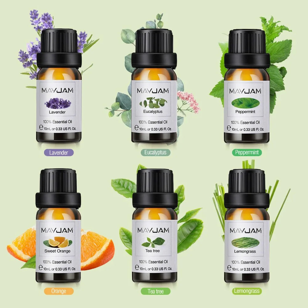 Ember & Glow Essential Oil Gift Set — 6 Fragrance Oils for Diffusers & Warmers