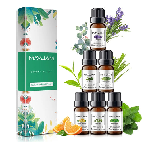 Ember & Glow Essential Oil Gift Set — 6 Fragrance Oils for Diffusers & Warmers