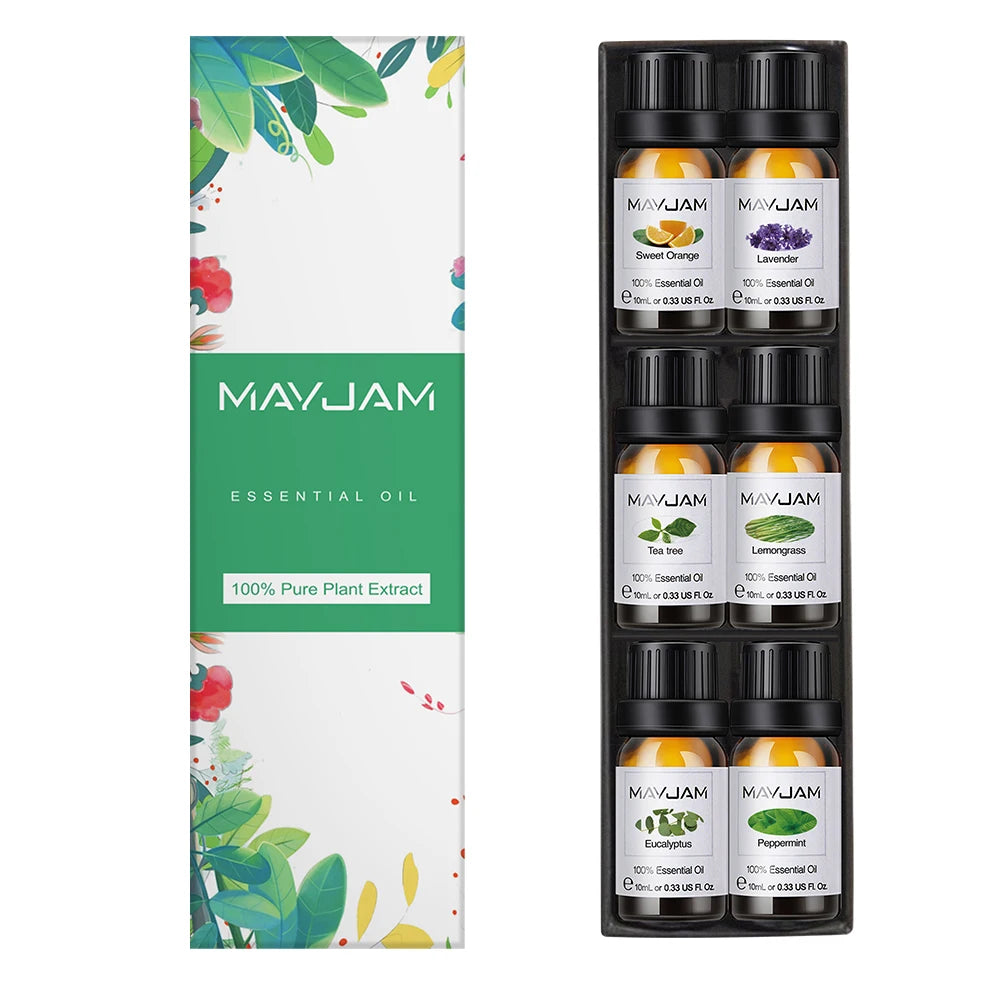 Ember & Glow Essential Oil Gift Set — 6 Fragrance Oils for Diffusers & Warmers