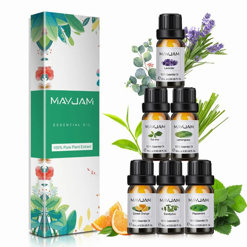 Ember & Glow Essential Oil Gift Set — 6 Fragrance Oils for Diffusers & Warmers