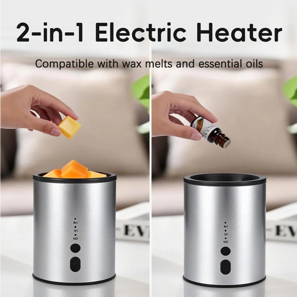 Ember & Glow Wax Melt Warmer — USB Electric Aroma Heater with RGB Mood Light