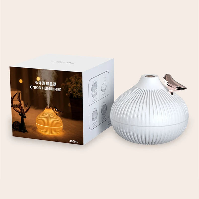 Ember & Glow USB Aroma Diffuser – 300ml Cool Mist with Warm LED Night Light