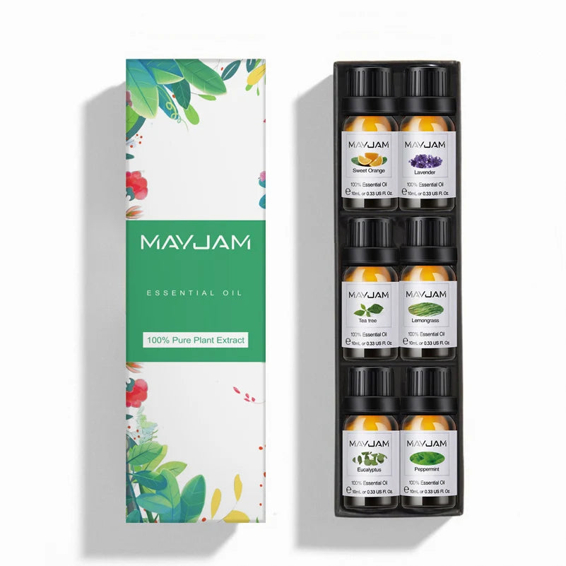 Ember & Glow Essential Oil Gift Set — 6 Fragrance Oils for Diffusers & Warmers
