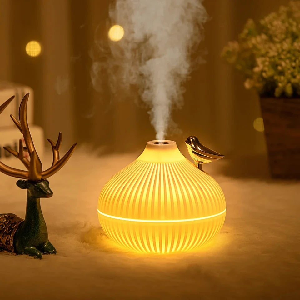 Ember & Glow USB Aroma Diffuser – 300ml Cool Mist with Warm LED Night Light