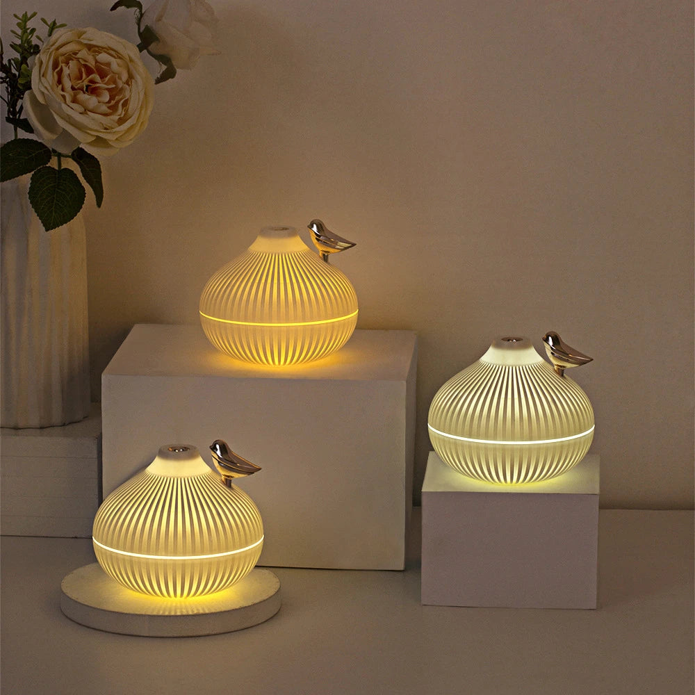 Ember & Glow USB Aroma Diffuser – 300ml Cool Mist with Warm LED Night Light