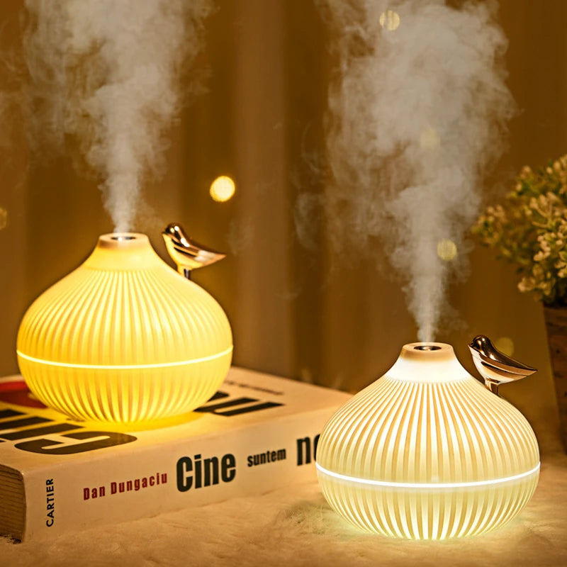 Ember & Glow USB Aroma Diffuser – 300ml Cool Mist with Warm LED Night Light